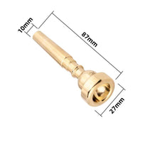 Trumpet Mouthpiece Stepped Stem Music Accessory Polished Surface
