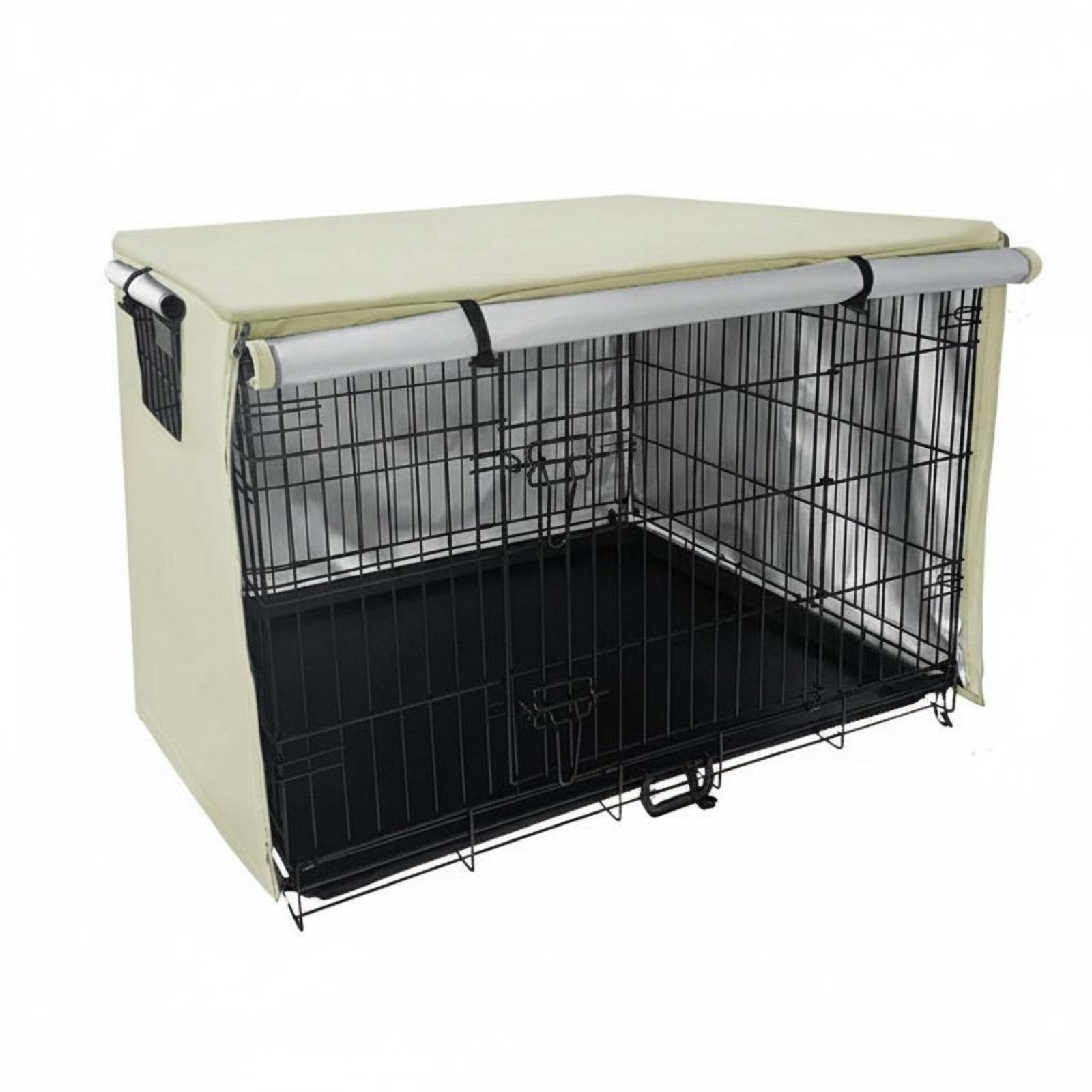 Dog Kennel Cover Waterproof Pet Crate Cover Long-Lasting 210D Oxford Material