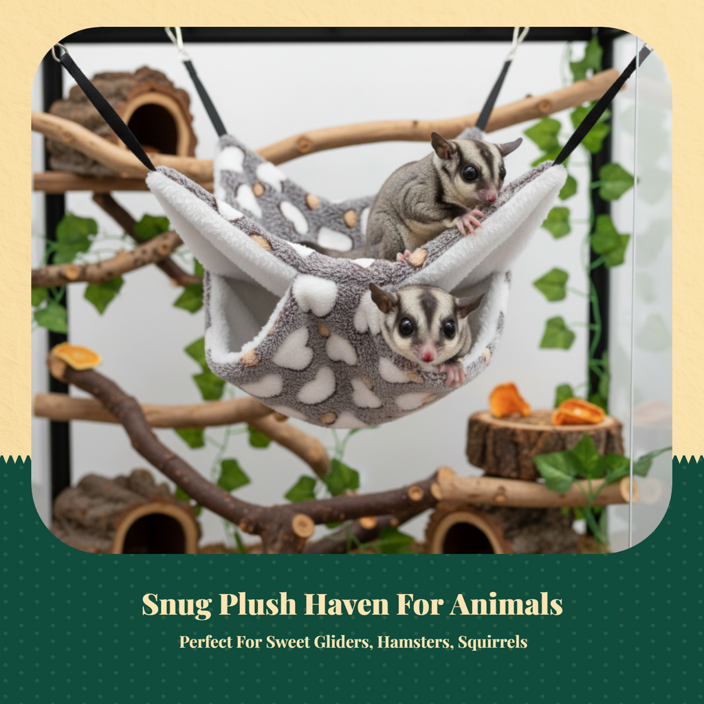 Hanging Bed, Soft for Hamster, Squirrel, Enclosure Use
