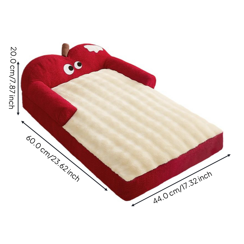 Dog Bed, Removable Cover, Calming Pet Sofa, Non-Slip, Warm