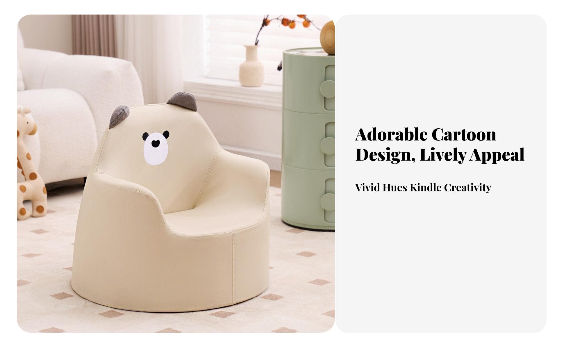 creatureShaped Floor Lounger Soft and Comfortable children's Furniture for Babies