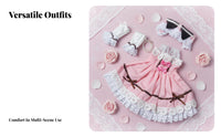 1/6 Scale Doll Dress Clothes Outfits Dress Set for Girls, Pretend Play, Cake Decoration