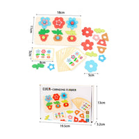Educational Flower Matching Set Color Recognition Early Learning Toy Fine