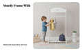 Nordic Aesthetic Star-Themed Coat Rack Child-Friendly Height Stand-Altwo-in-Singlestanding Clothes Hanger Sturdy Construction childs' Furniture Rounded Edges for Toddlers, Parents, Boutique, Nursery, Playroom, Entryway