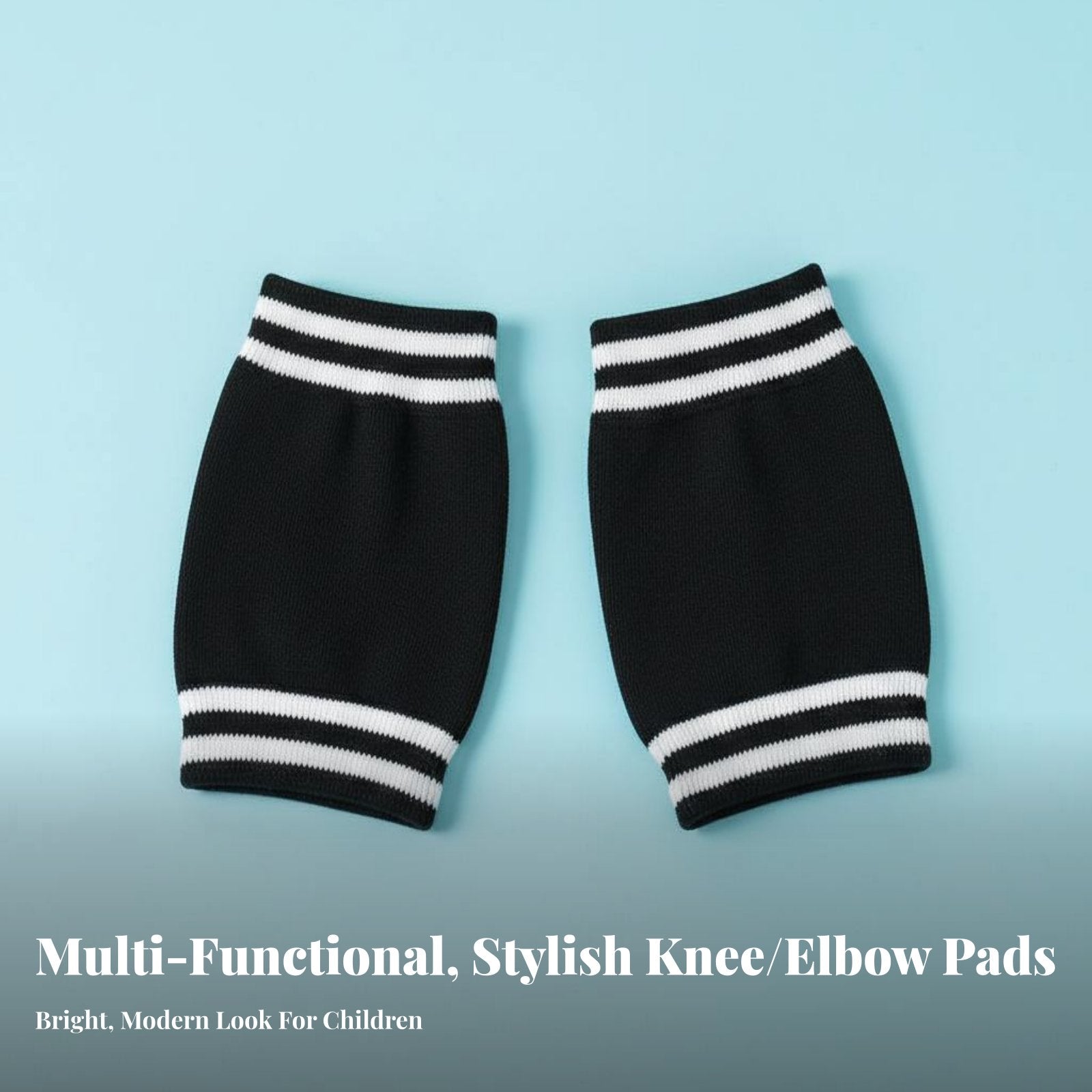 Multi-Sport Use Kids Knee and Elbow Pad Set High Elasticity Toddler Crawling Safety Gear Comfortable for Babies, Boys, Cycling, Indoor, Home