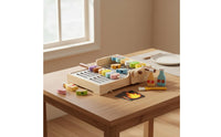 Kids Barbecue Play Set Manual Crank Kids Grill Set Realistic Design for Playroom