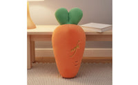 Carrot Stuffed Toy Huggable Carrot Shaped Pillow Creative Design Stuffed Animal for Kids, Girls, Bedroom, Nursery, Playroom