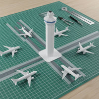 2 Pieces Airport Detection Perform 1:400 Scale Transport Model Plastic