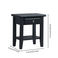 1:12 Scale Dollhouse Nightstand Modern Design Bedside Table Functional Drawer Miniature Bedside Table for Adults