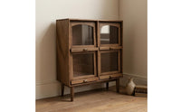 Dollhouse Storage Cabinet Arched Openings 1:12 Scale Miniature Cupboard