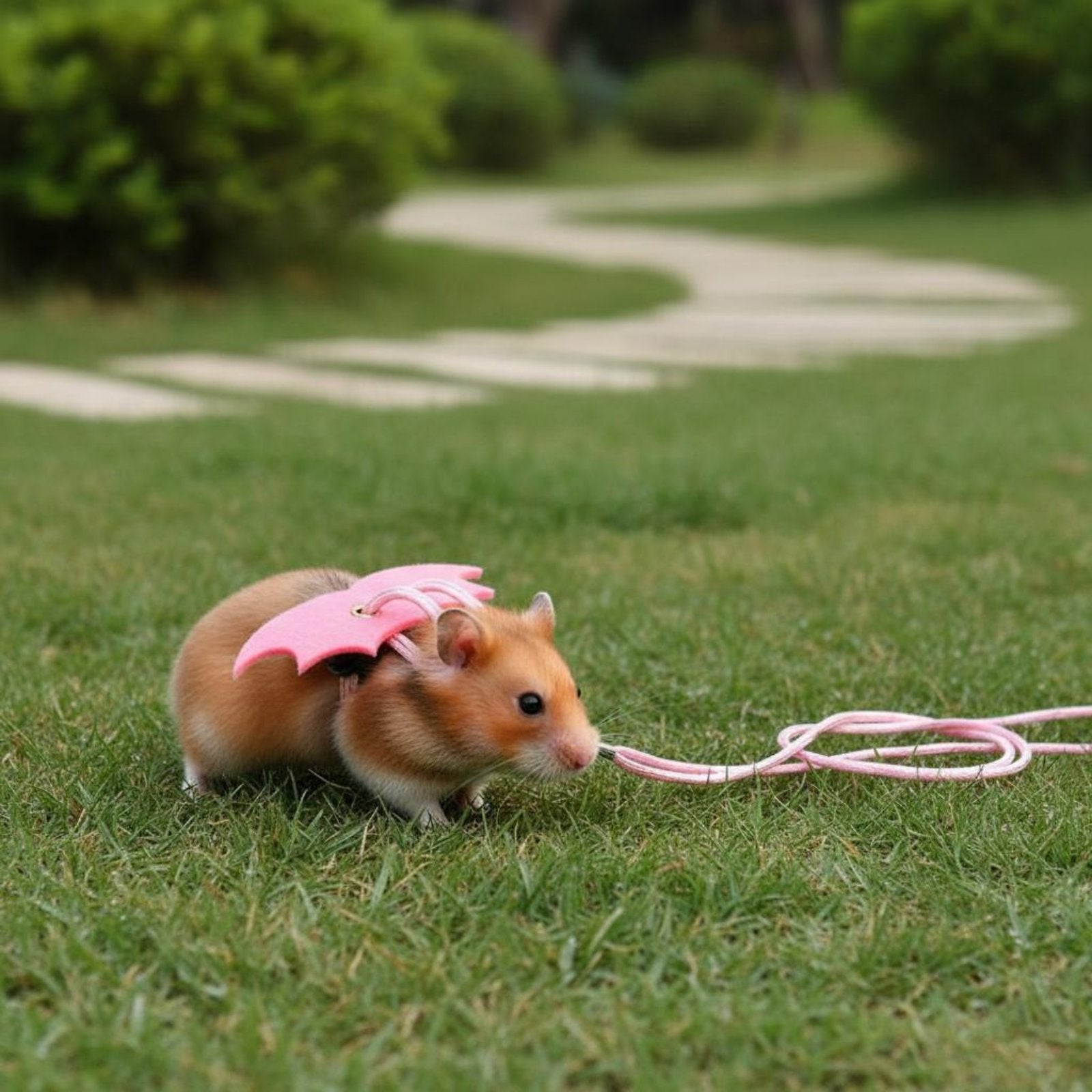 Hamster Leash and Harness Hamster Walking Leash Easy to Wear Sugar Glider Walking Vest for Squirrels