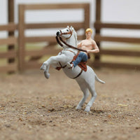 1:64 Horse Equestrian Figurine Detailed Equestrian Miniature Figure Hand Painted Diorama Accessory for Dioramas