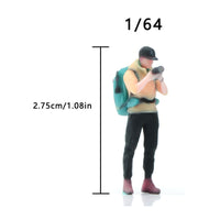 Photographer Figurine Hand Painted 1/64 Scale Figurine Fine Detail
