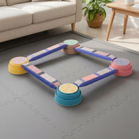 Balance Bridge Set Indoor Outdoor Use Sensory Training Board Sturdy Kids Toy for Classroom