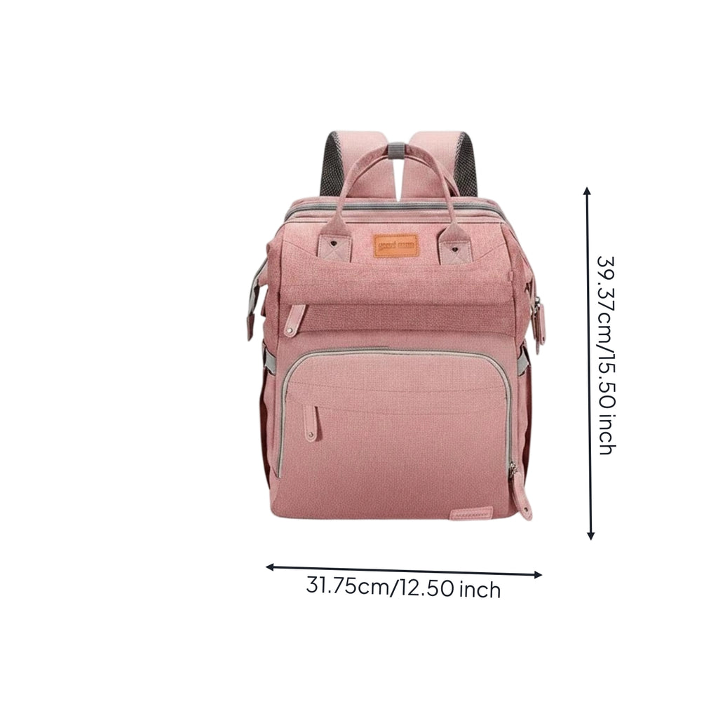 Baby Backpack Crib Padded Base Foldable Travel Crib for Parents, Babies