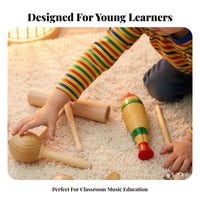 14 Pieces Hand Percussion Assortment Variety Pack Toddler Percussion Playset