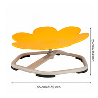 Flower Balance Chair Early Education Flower Shape Rotating Seat 360° Rotation Rotating Sensory Chair for Kids, Kindergarten, Sensory Space, Playroom