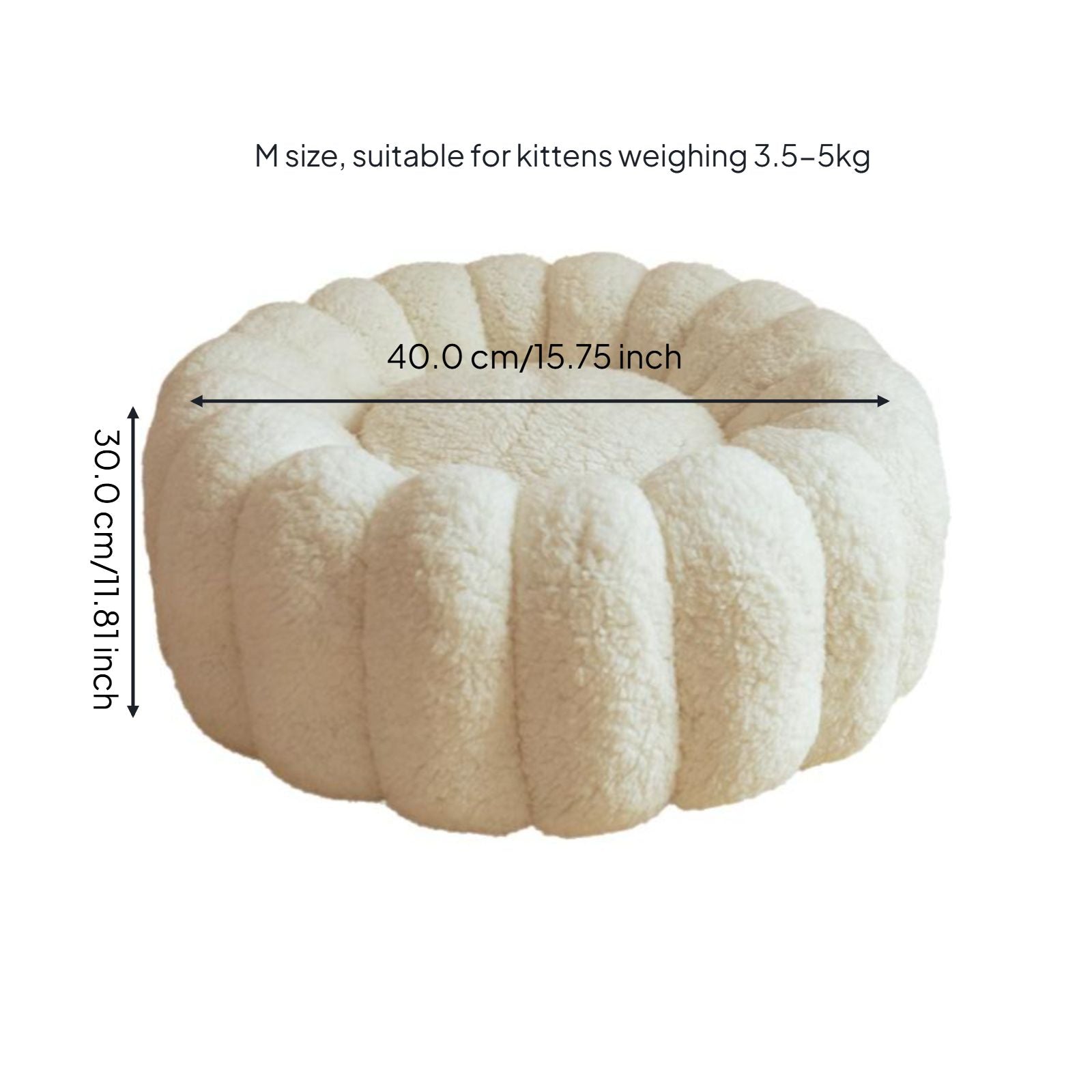 Cat Bed, Cozy Winter Pet Sofa, Washable Indoor House