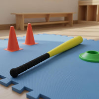 Foam Baseball rod Lightweight Soft Sponge Baseball Toy Colorful Design Kids Batting rod for Young Children, Beginners, Backyard