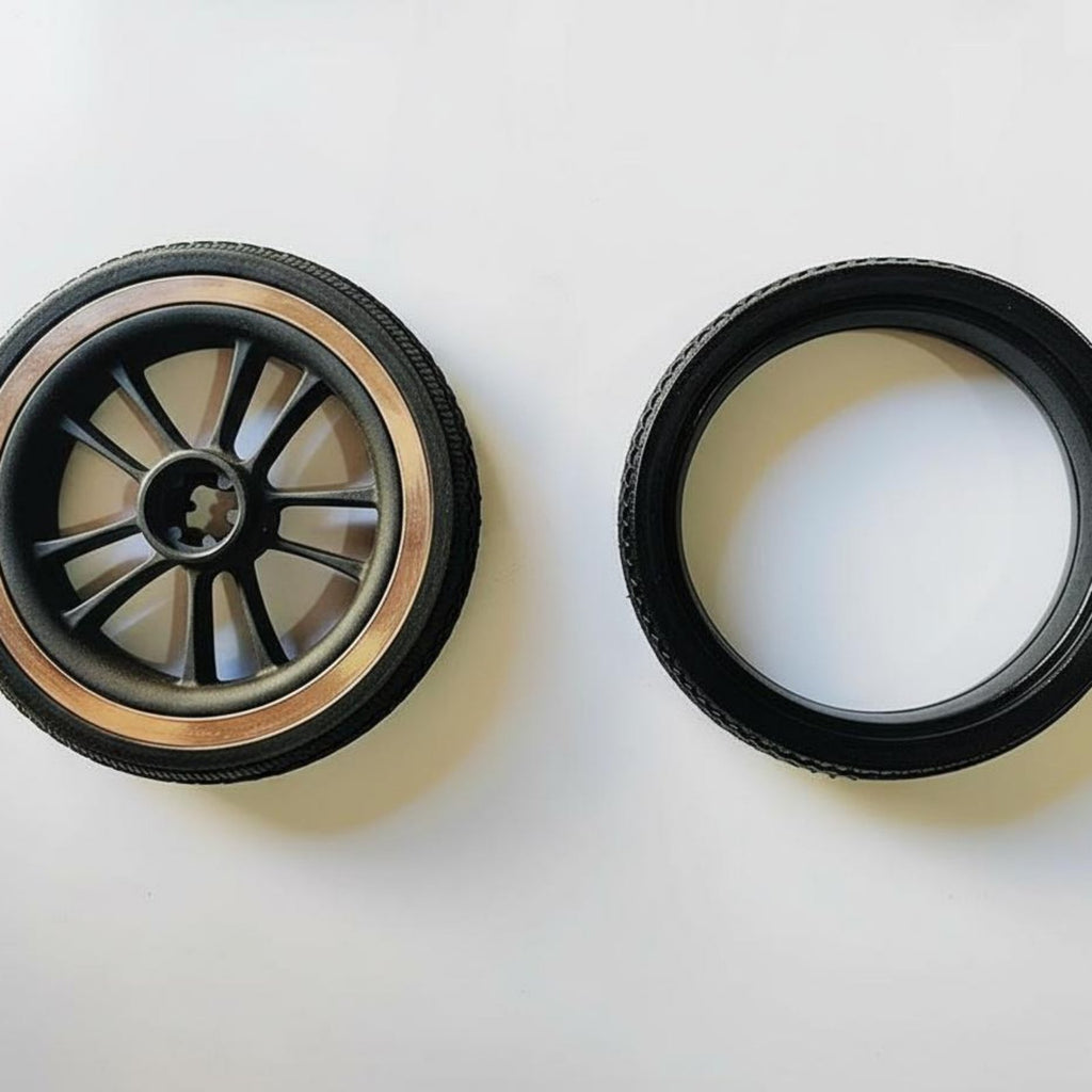 Baby Carriage Replacement Wheel Wear-Resistant Baby Carriage Rubber Tire