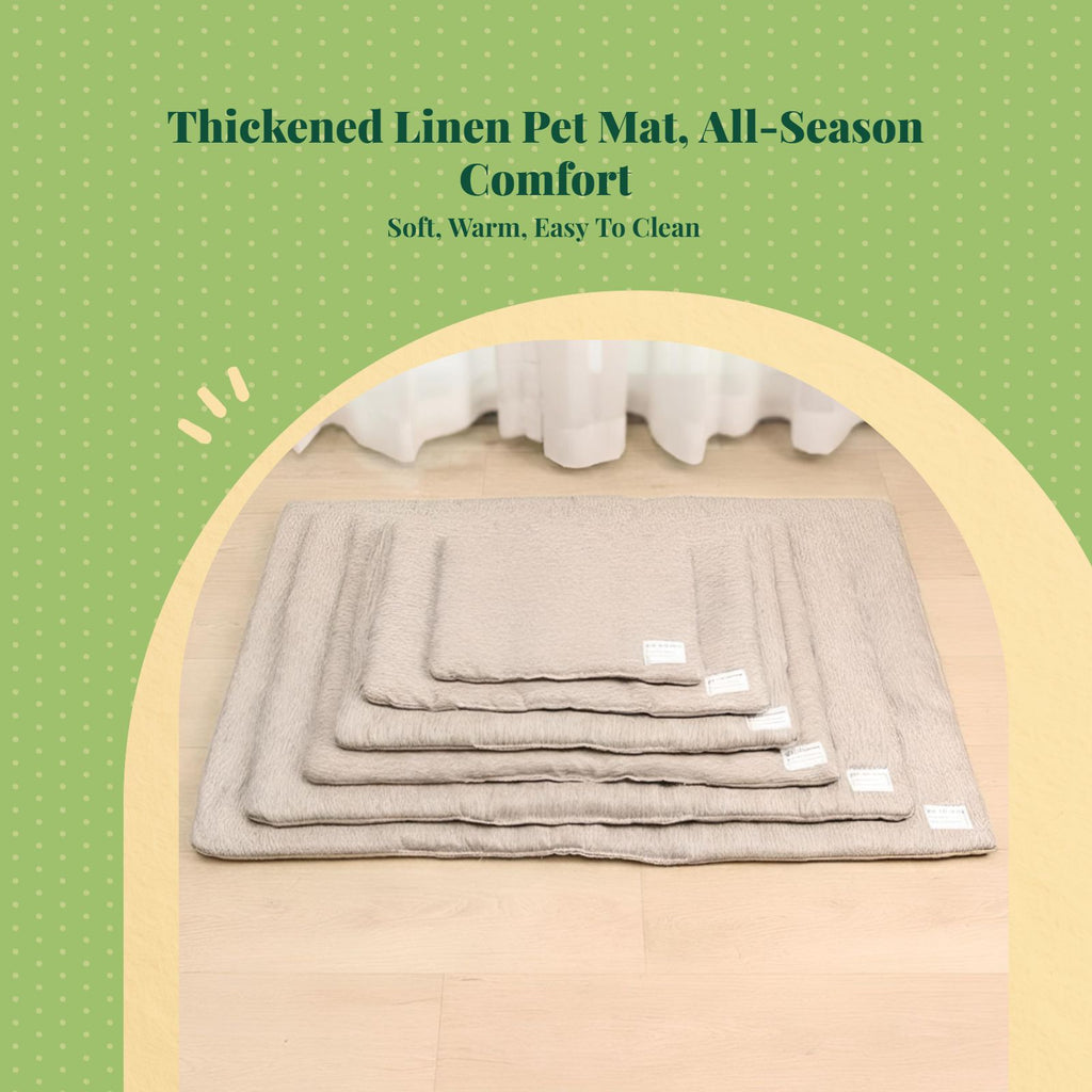 Dog Bed Mat, Winter Warm Kennel Pad, Soft cleanable Pet Sofa, Suitable for Small, average, and Large Dogs and felines