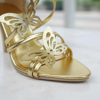 1/3 BJD Doll Shoes Elegant Design BJD Doll Heels Gilded Butterfly Heel Shoes