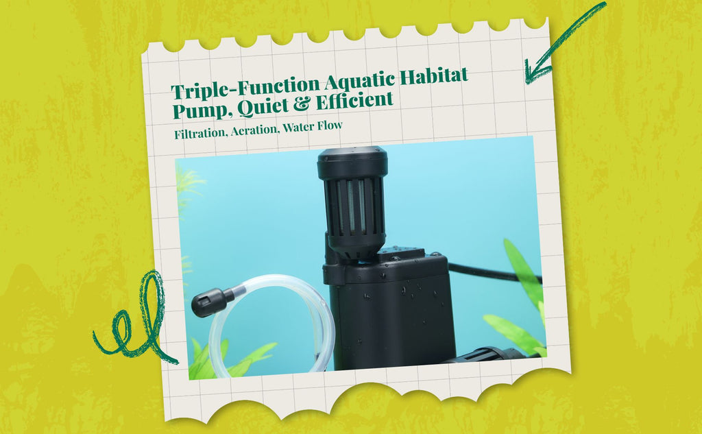 SubFlow-990/991/992/993 immersible aquatic pump, triple-function strainer, extremely quiet, suitable for fish containers, aquatic habitats, circulation, and oxygenation