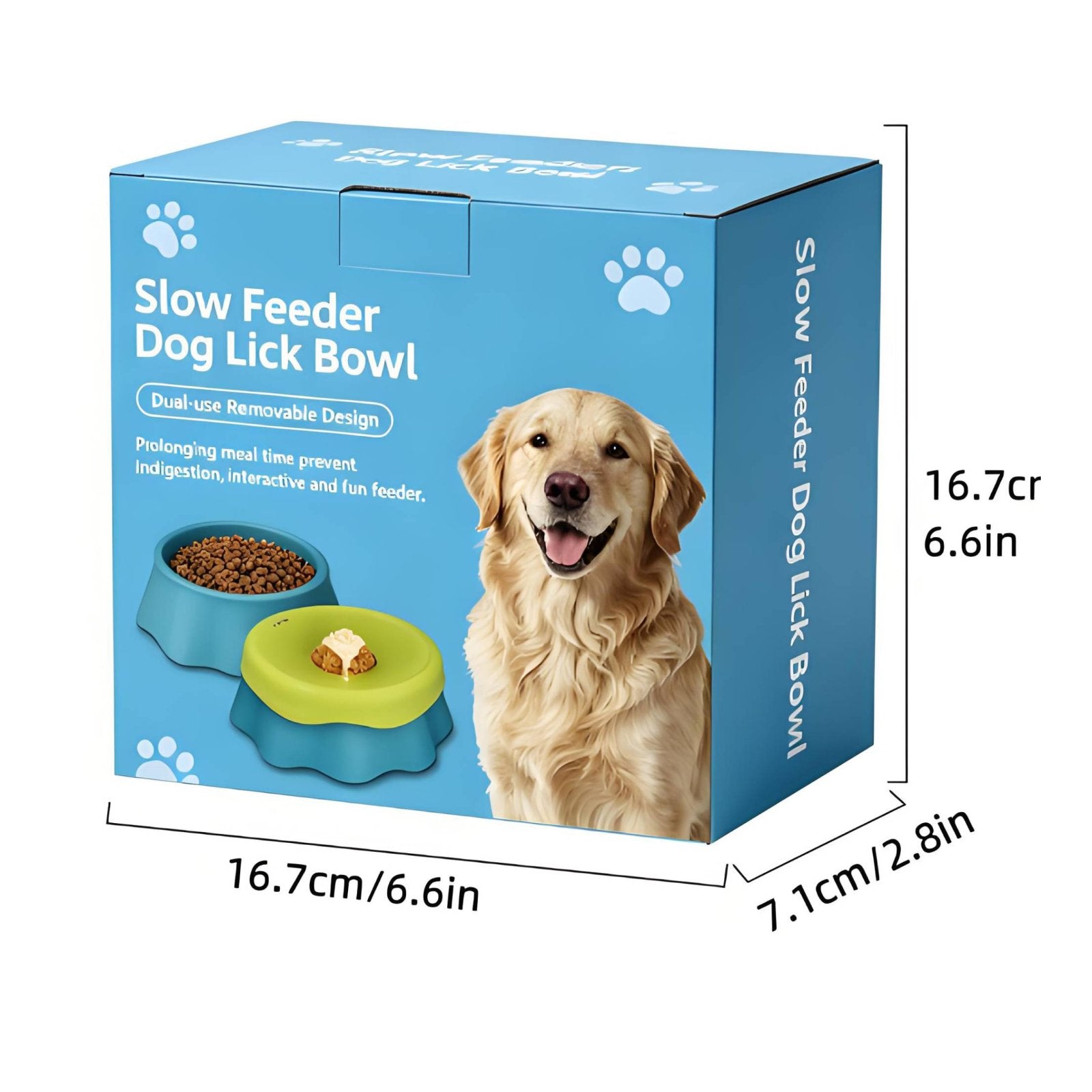 Liquid Slow Dog Bowl Easy to Clean Silicone Slow Feeder Bowl