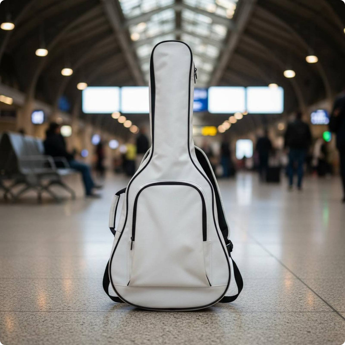 Waterproof Guitar Gig Bag Electric Guitar Gig Bag Padded Instrument Carrier for Travel, Practice