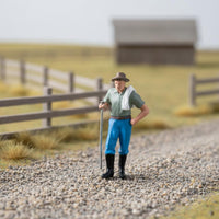 1:64 Scale Figure Lifelike Textures Miniature Scene Person High Precision
