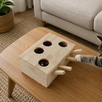 Whack a Rodent Feline Toy Multi Hole Design Interactive Feline Toy Scratching