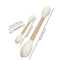 3 Pieces Cotton Swab Feline Toy Large Medium Small Swab-Shaped Feline Toy Sturdy