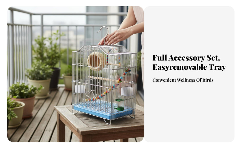 Large Myna House Includes Accessories avian enclosure Easy to Clean for exteriordoor, Home
