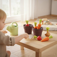 Garden Toy Set Smooth Edges Pretend Play Garden Produce Toy Set Fine Motor Skills Children's Playthings