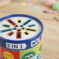 Wood Stick Brain Teaser Toy Educational Color Sorting Wooden Toy Child-Centered