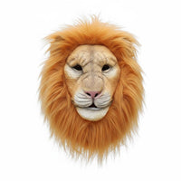 Lion Mask Furry Mane Full Head Lion Mask for Halloween