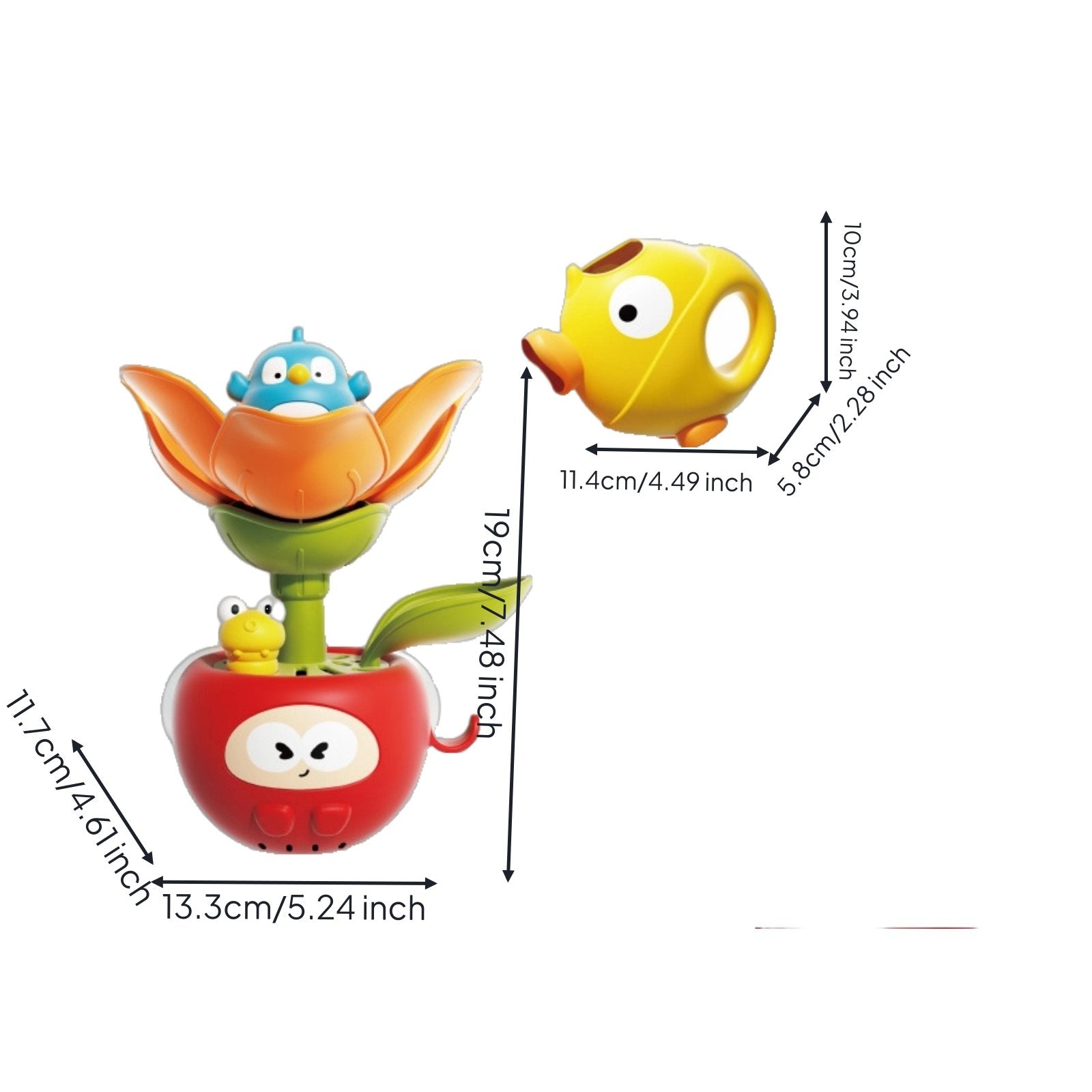 Flower Bath Toy Interactive Bath Water Spray Toy No Batteries Needed