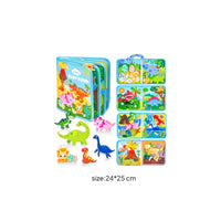 Dinosaur Busy Book Interactive Dinosaur Textile Book Fine Movement Skills