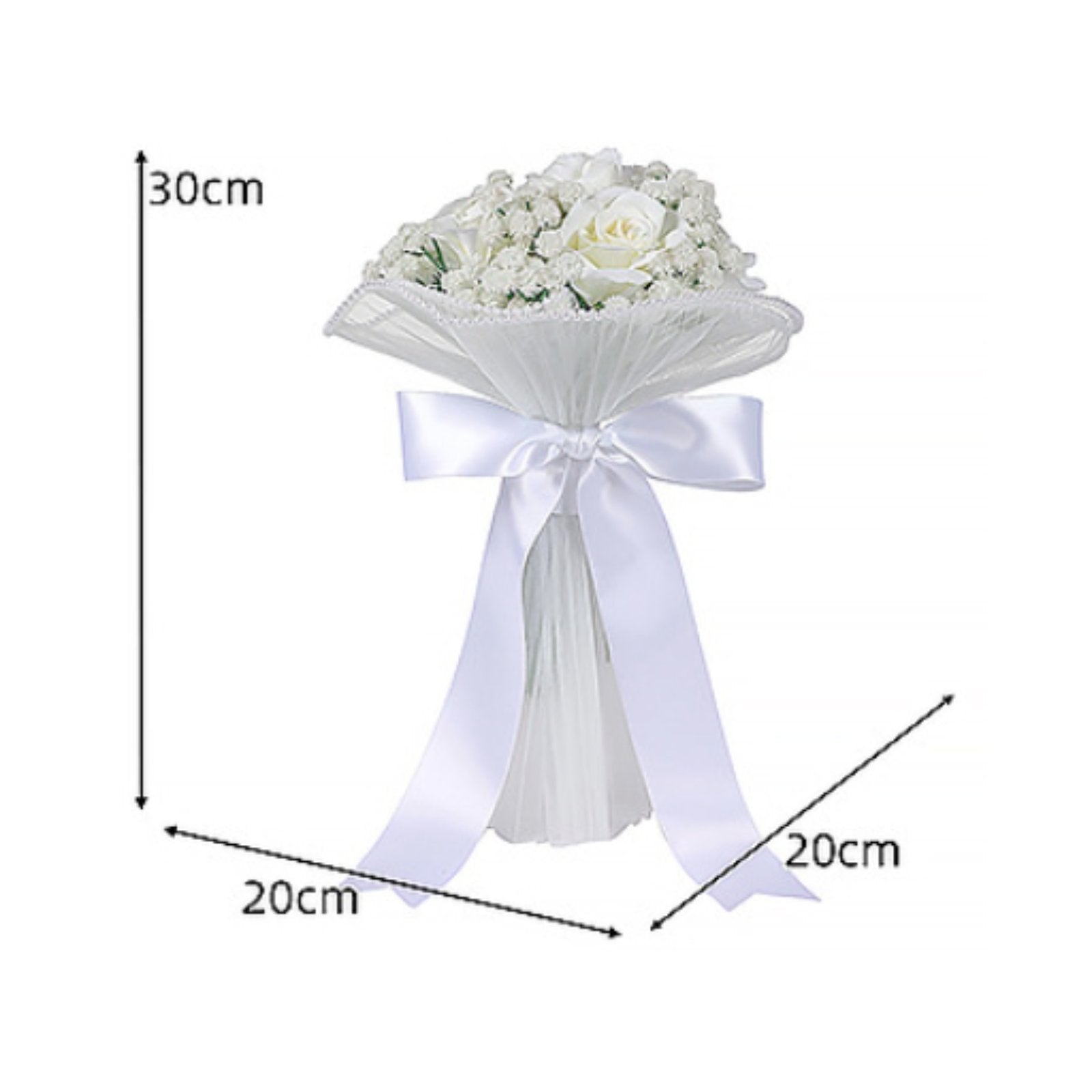 Artificial Bridal Floral Arrangement Baby's Breath Bridal Floral Arrangement