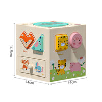 Multifunctional Shape Sorter Wooden Sensory Box Versatile Learning Carrot Harvest Game Box for Young Children, Infants