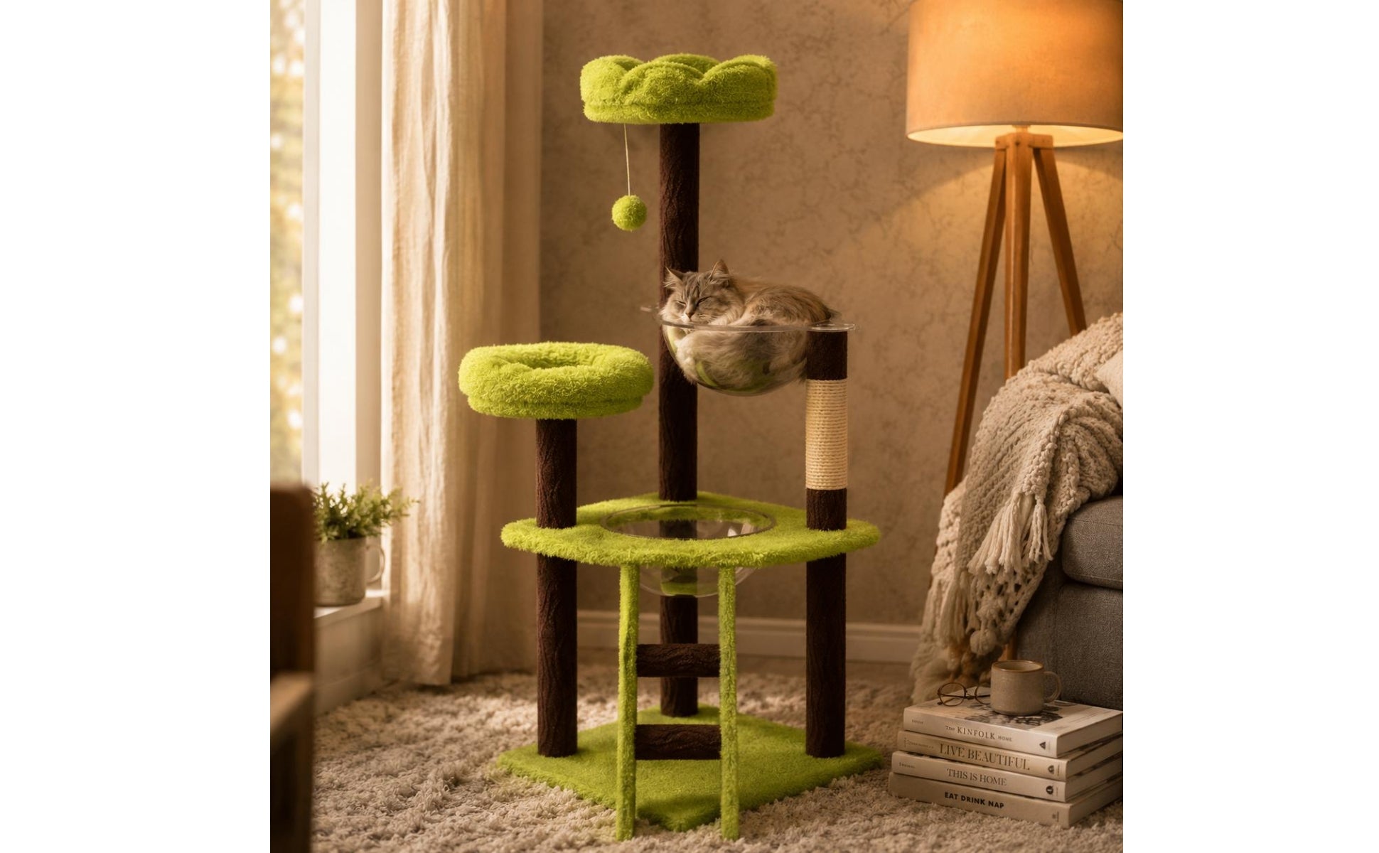 Feline Climbing Frame Multi-Level Pet Furniture Soft Fabric for Cats