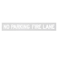 No-Parking Fire Lane Stencil Flexible Fire Lane Stencil Precise Cutouts
