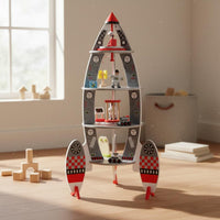 Space Spacecraft Building Set Easy to Assemble Wooden Spacecraft Playset Safe