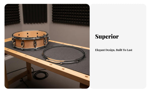 Consistent Tuning 14 Inch 10 Hole Die-Cast Hoop Heavy Duty 14 Inch Aluminum Drum Rim Easy Installation 10 Hole Drum Rim Sturdy for Drummers, Percussionists, Musicians, Music Practice, Live Performance, Band Rehearsal, Studio Recording