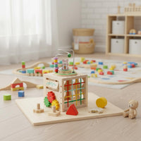 Bead Maze Cube Toy Large Anti-Swallow Pieces Multifunctional Learning Toy