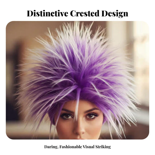 Cockscomb Hairpiece Mohawk Design Themed Synthetic Hairpiece Pre-Designd