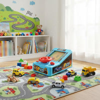 Steering Wheel Race Game With Sound Effects & Music Tabletop Driving Toy