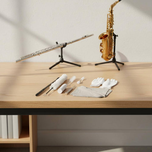 10 Pieces Saxophone Cleaning Kit Soft Cotton Woodwind Cleaning Kit