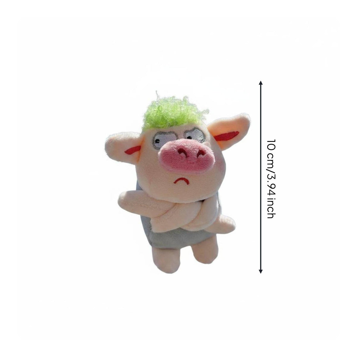 Angry Pig Soft Keychain Simple Clasp Personal Accessory Trendy Gift for Students