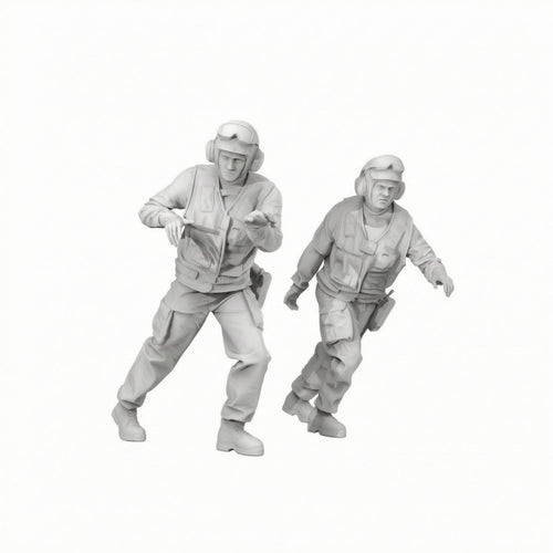 2 Pieces Target-9 Transport Dolly Operators Highly Detailed Figure Set 3D